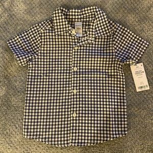 Baby boy plaid button up shirt